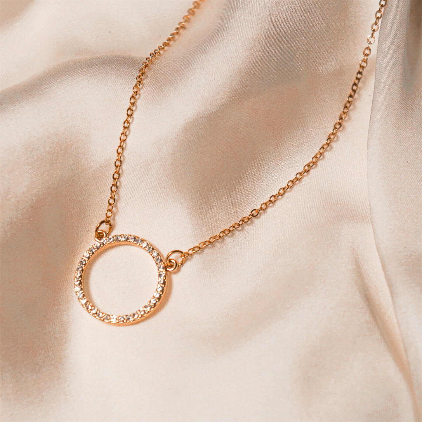 Collier Rond Strass miniature